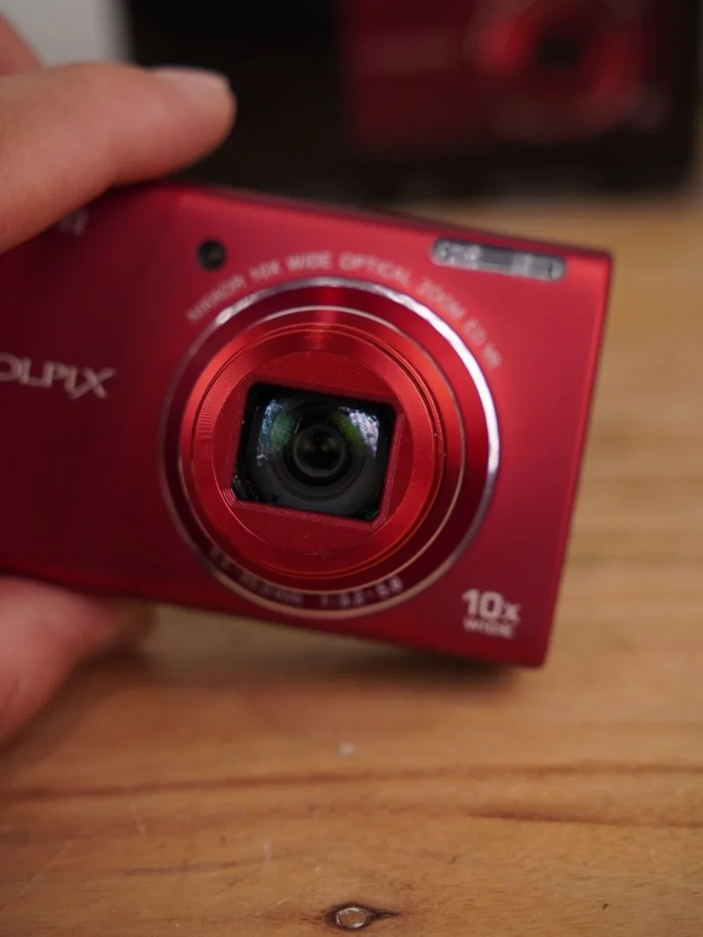 Nikon Coolpix S6200 Digital Camera 10x Optical Zoom Compact Red With Box Tested